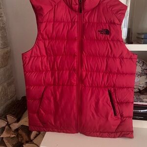 The North Face Red Puffer Vest